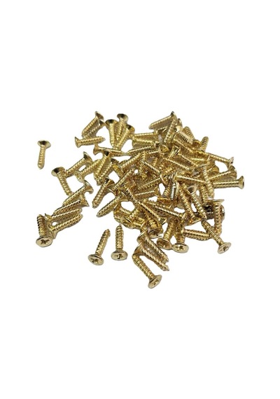 Sarı 1000 Adet Klips Vidası 2,2x9,5 Mm Yhb - Konik Başlı Kutu, Sandık, Ayak, Askı, Mini Vida 9,5 Mm