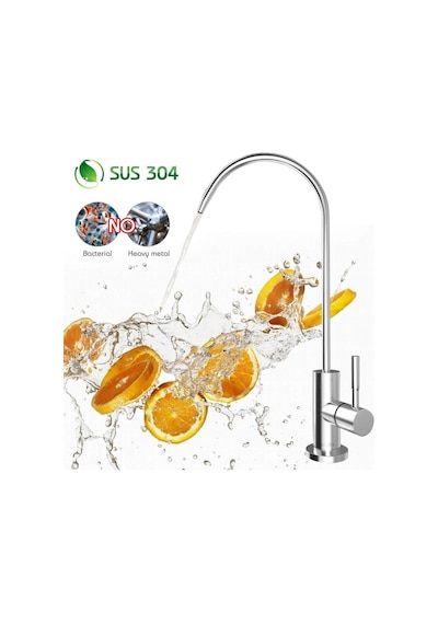 WaterMelon Su Arıtma Cihazı Ss304 Paslanmaz Fırçalanmış Lüks Musluk 490574886