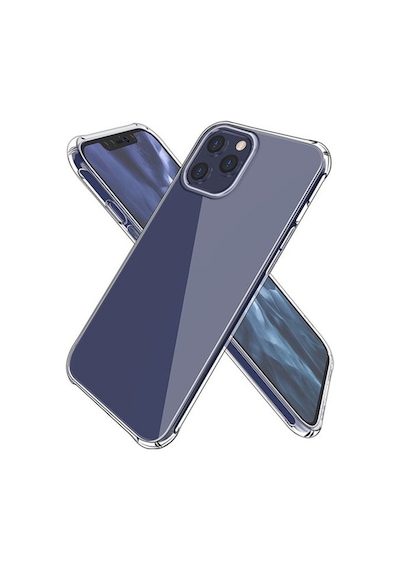 Apple     Uyumlu iPhone 12 Pro Max 6.7 Anti-drop Silikon Kılıf Shockproof Şeffaf Kılıf- 5775