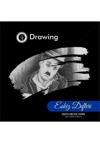 Dreamartgalery Eskiz Defteri 20x20 Cm 50 Yaprak Bej Kağıt Spiralli Sert Kapak Karakalem Çizim Defteri