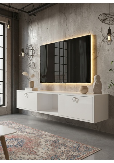 Resital Tv Ünitesi S1832-1 Beyaz Beyaz