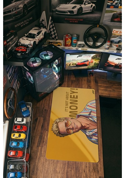 Brad Pitt Money Pop Art 40x90 Cm Oyuncu Mousepad Kaymaz Taban Büyük Boy Mousepad