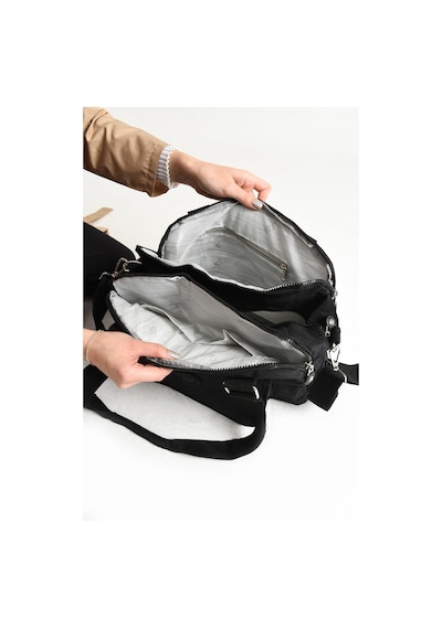 Ultra Hafif Su Geçirmez Çok Cepli Omuz Çantası Siyah Model: 571-5c - Siyah