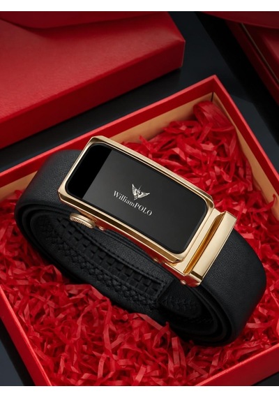 Williampolo Modern Otomatik Tokalı Hakiki Deri Erkek Kemer Gold