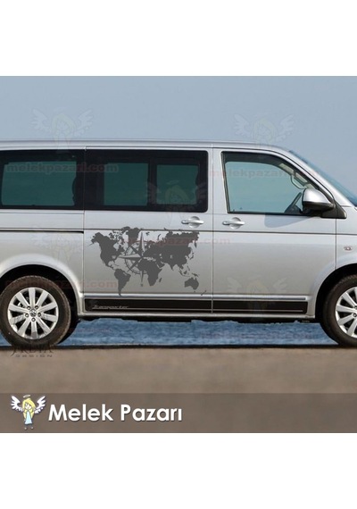 Dünya Pusula Off Road Karavan Sticker