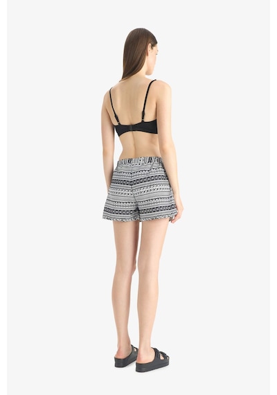 DeFacto Regular Fit Etnik Desenli Deniz Şortu-Fall in Love T5232AZ24SMBK27