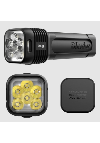 Knog Bld 1300 & Mid Cobber, Şarjlı Far Seti / Fst-413 Siyah