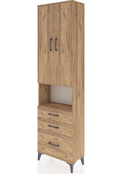 Arges Dolap 4 Raflı 3 Çekmeceli 2 Kapaklı 60x30x221 Çam-çam Çam Arges Dolap 4 Raflı 3 Çekmeceli 2 Kapaklı 60x30x221 Çam-çam Çam