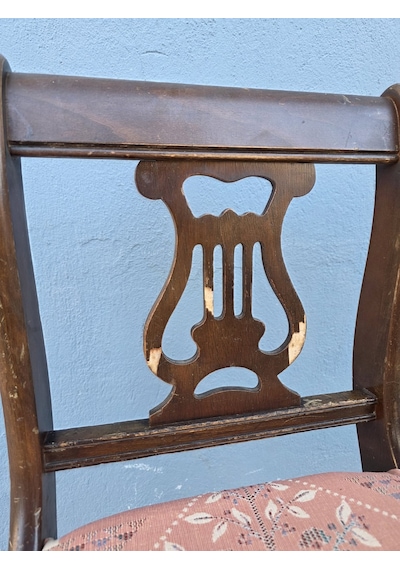 Vintage Masif Ahşap Yemek Sandalye 1 Adet Ac02 Çok Renkli