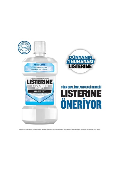 Advanced White, Hafif Tat Ağız Bakım Suyu, 250ml