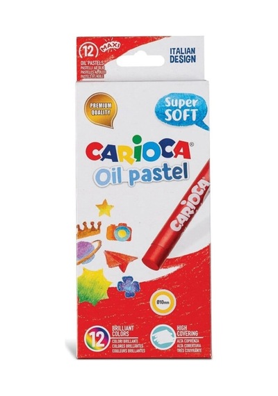 Carioca Yağlı Pastel Boya Kalemi 12'li Karışık