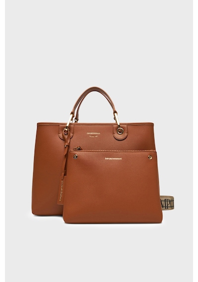 Emporio Armani Logolu Çıkarılabilir Askılı Çanta Kadın Çanta Ew000360 Af12103 M6030 Taba