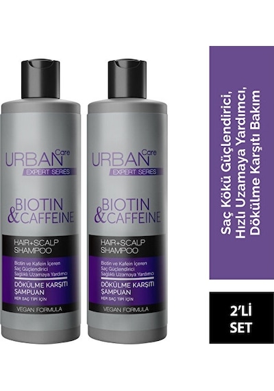Urban Care Expert Biotin & Kafein Şampuan Serisi 2'li Set