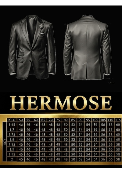 Hermose Signature Atelier Siyah Torba Cepli Takım Elbise