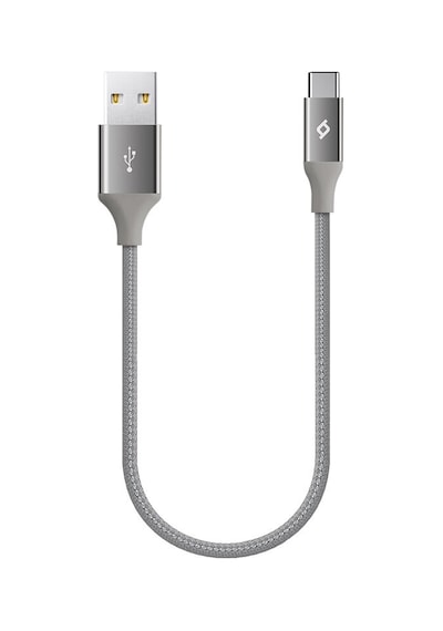2 Adet Ttec 2dk26ug Alumicable Mini Type-c Şarj Kablosu 30cm - Uzay Grisi