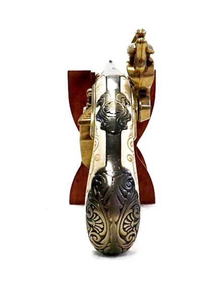 Denix Replika Çift Dönen Namlulu Tabanca 33 Cm, İngiltere 1750