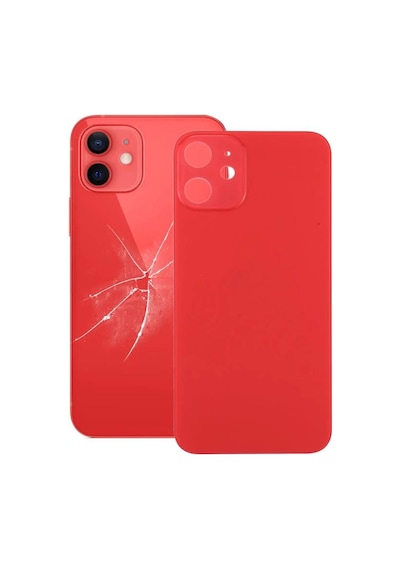 Apple Uyumlu iPhone 12 Arka Pil Kapağı Kırmızı