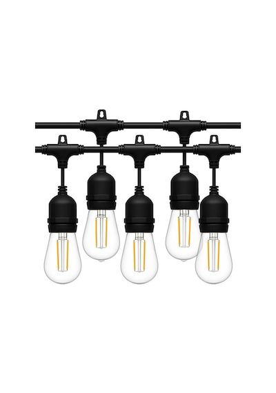 Ledx Kb00001 5'li E27 Duy Sıralı 5 Metre Lamba Kablosu 5 Adet Duy İçerir