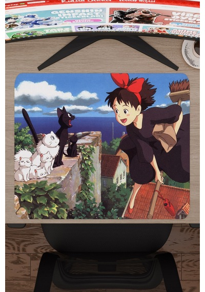 Kiki's Delivery Service Anime V1 - 48x40 Xl Gaming Kauçuk Kaymaz Taban Mouse Pad Fare Altlığı