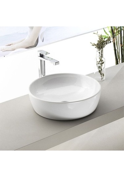 Ø42 Cm Etajerli Turkuaz Seramik Lavabo Modelleri 508 Yeşil