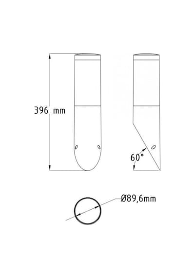 Horoz 400-001-123 Orkide-3 Bahçe Armatürü Duvar Tipi-Gri Diğer