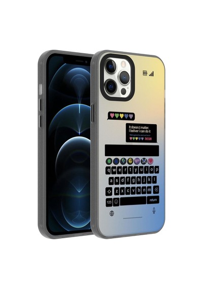Apple Uyumlu  iPhone 12 Pro Max Kılıf Desenli Dragon Sert Kapak