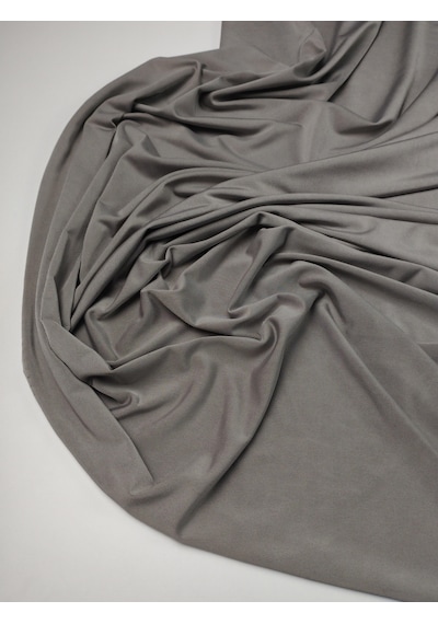 Gri Yeşil Renkte Jarse Kumaş 140x310cm-10667 Gri