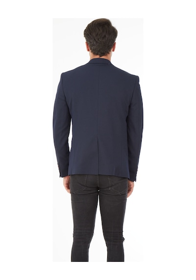 Sposo 5121 Dar Kalıp Örme Kumaş Lacivert Erkek Blazer Ceket Lacivert Sposo 5121 Dar Kalıp Örme Kumaş Lacivert Erkek Blazer Ceket Lacivert