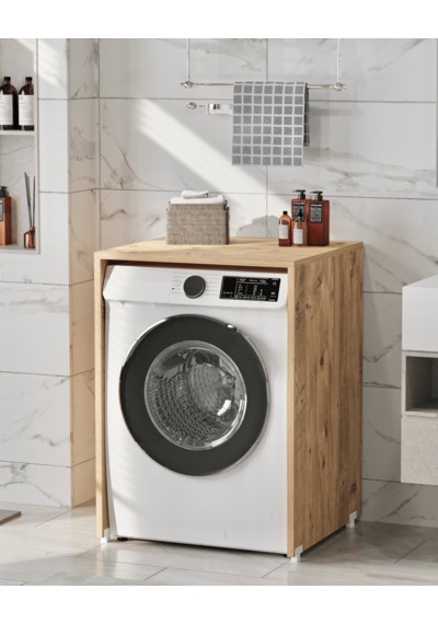 Reyo Enda Home Çamaşır Makinesi Dolabı 89x65 Cm Atlantik Çam