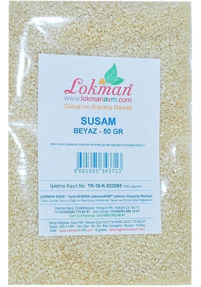 Susam Beyaz 50 Gr Paket