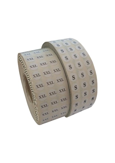 Beden Etiketi S (1 Rulo 3500 Adet)