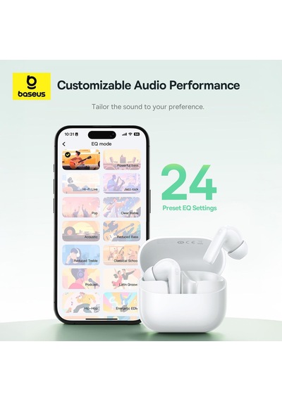 Tr Bass Bp1 Nc In-ear Tws Bluetooth Kulak İçi Kulaklık - Beyaz