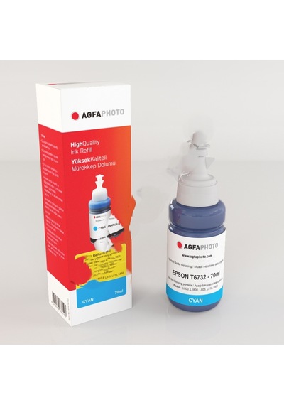 Agfaphoto T6732 İnkjet Mürekkep Cyan Mavi