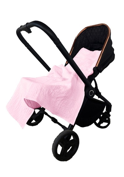 Joyous Mom Kids Bürümcük Müslin Bebek Çocuk Uyku Seti Puset Örtü Pembe