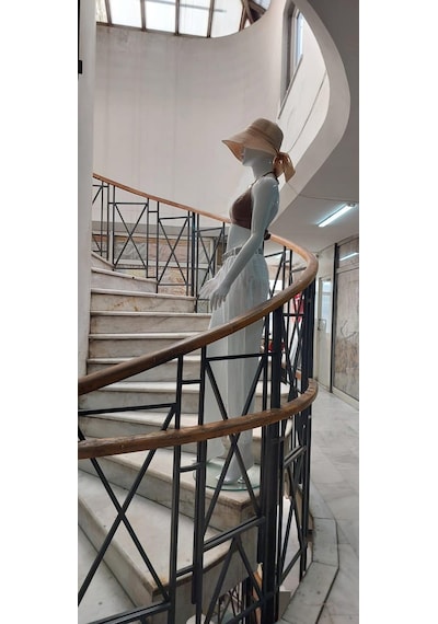 Eren Style İtalyan Kemerli Keten Pantolon-9260 Beyaz
