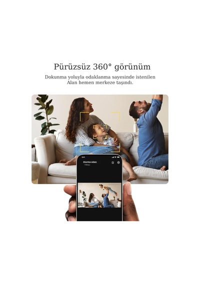Eufy E30 4k Iç Kamera, 360 Döner, Renkli Gece Görüşü, Aı Takip, Wi-fi, Uygulamalı Kamera Sistemi