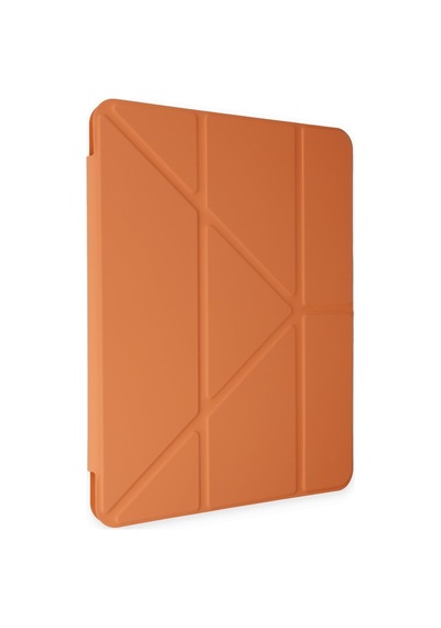 İpad Air 2 9.7 Uyumlu Kılıf Kalem Bölmeli Uyku Modlu Smart Case - Turuncu Kapaklı Kılıf