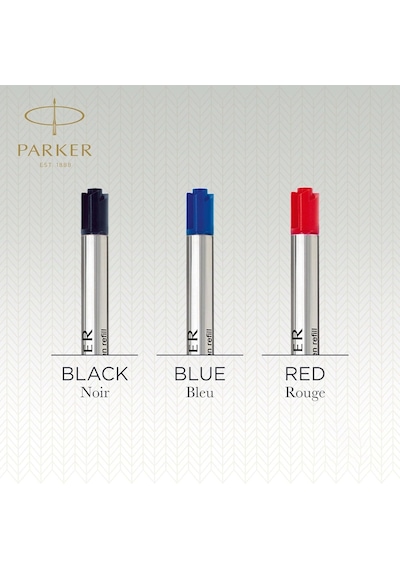 Parker 1950371 Quinkflow Tükenmez Kalem Yedeği, Orta Kalınlıkta Uç, Mavi