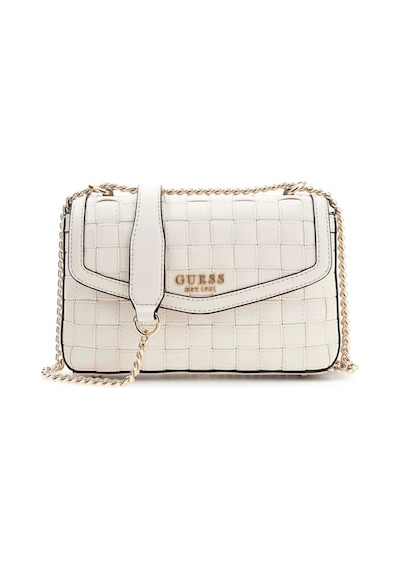 Guess Sandy Dönüştürülebilir Çapraz Askılı Kapaklı Kadın Beyaz El Çantası Hwwg8418210-off Beyaz