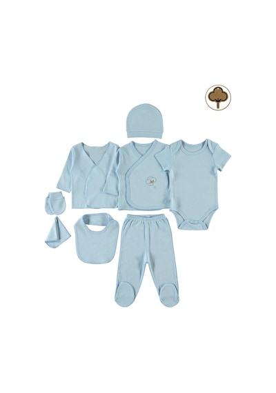 Civil Baby Bebek Organik 8'li Zıbın Takımı 0-1 Ay Mavi 96330r019ss1-3 Mavi