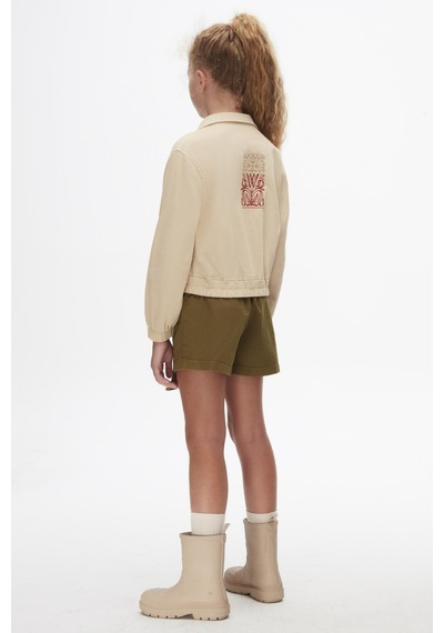 Nk Kids Kız Gömlek Şort Etek Takım 24knk3732457316 Haki