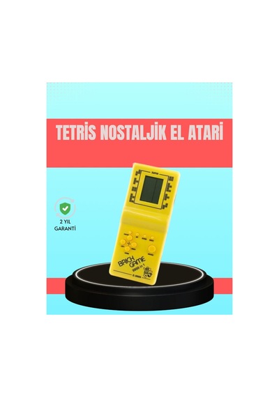 Retro Tetris El Aterisi Pil İle Çalışan Taşınabilir Mini Oyun Konsolu - Hs08371678-3212 Renkli