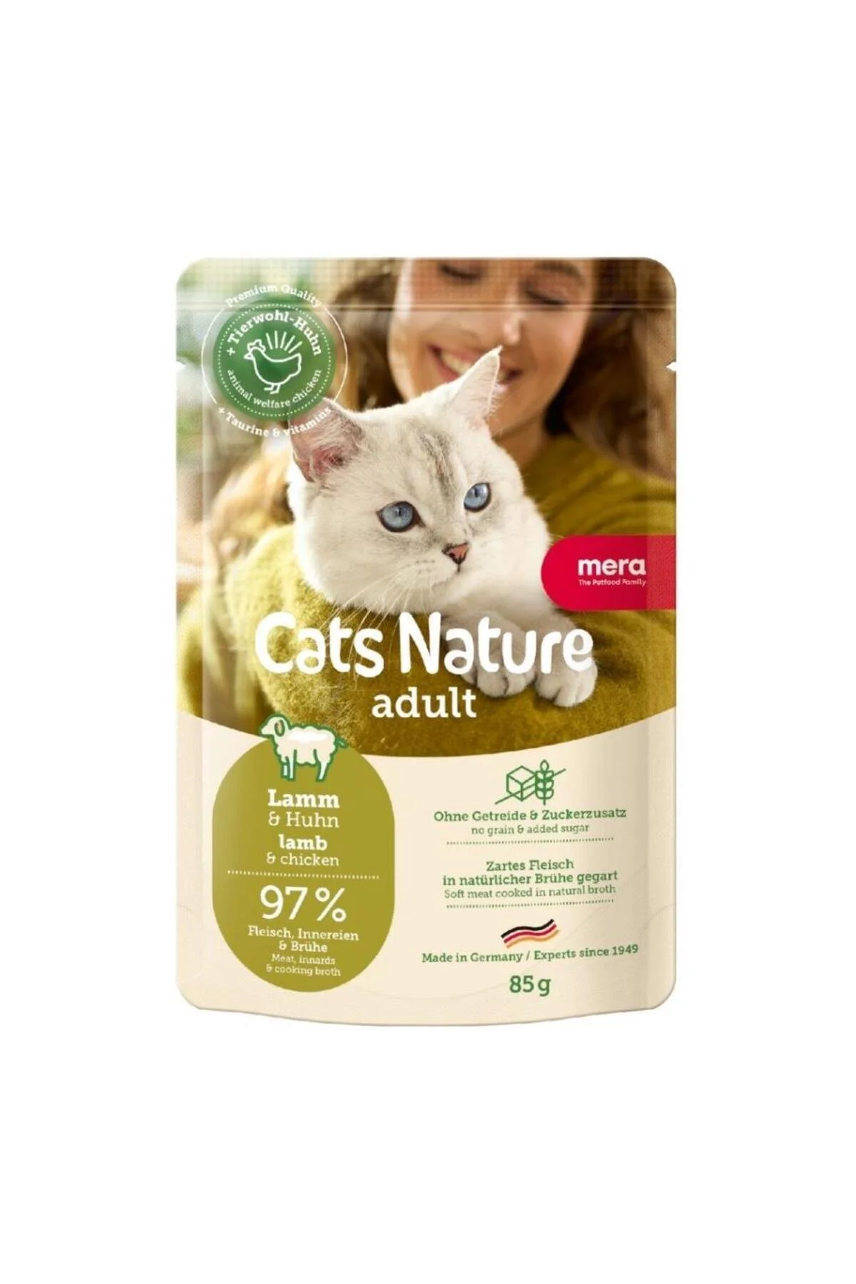Kuzulu Yetişkin Kedi Yaş Maması 85 Gr