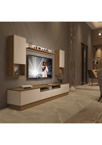 Decoraktiv Trendstyle 5220das Mdf Tv Ünitesi Tv Sehpası Pera - Beyaz