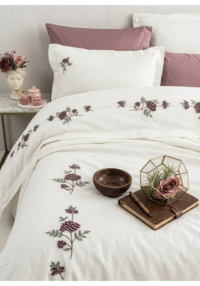 Anna Karina Home Consept Fiona 6 Parça Nevresim Takımı MÜRDÜM