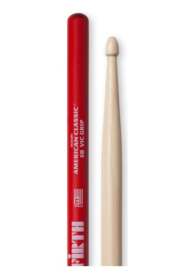 Vıcfırth V5bvg Baget Çift Vıc 5b Grıp, Hıckory, 0.595"x16", Medı