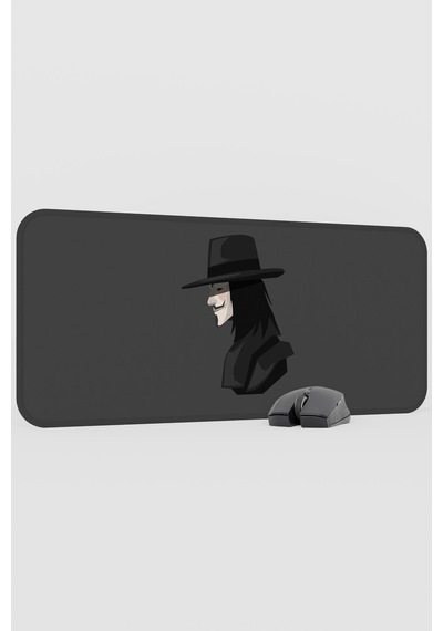 V For Vendetta V5 70x30 Xl Gaming Kauçuk Kaymaz Taban Mouse Pad Fare Altlığı