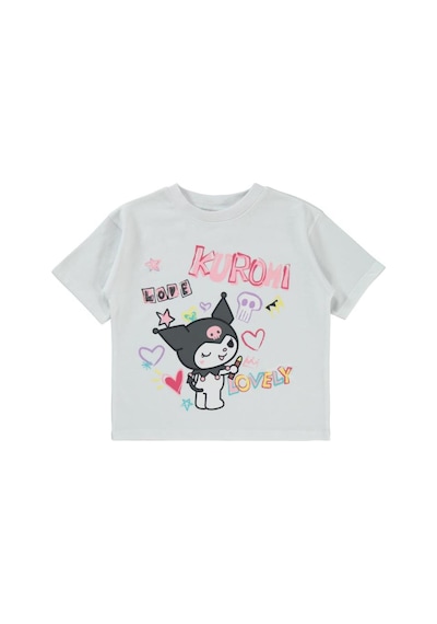 Kuromi 2-5 Yaş Tişört Beyaz