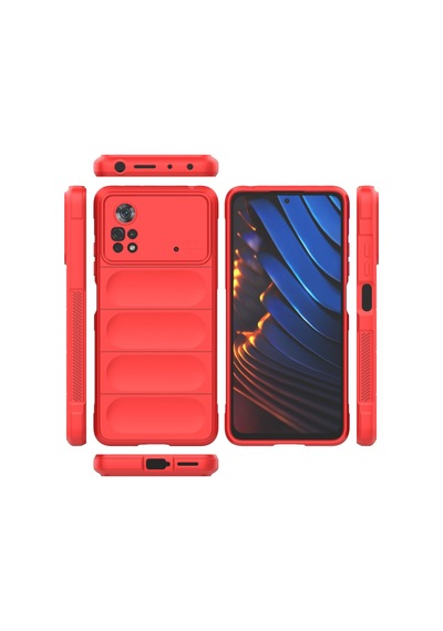 Xiaomi Poco X4 Pro 5g Uyumlu Kılıf Optimum Silikon - Kırmızı