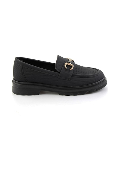 Bambi Siyah Kadın Loafer Ayakkabı K01536103737 Siyah